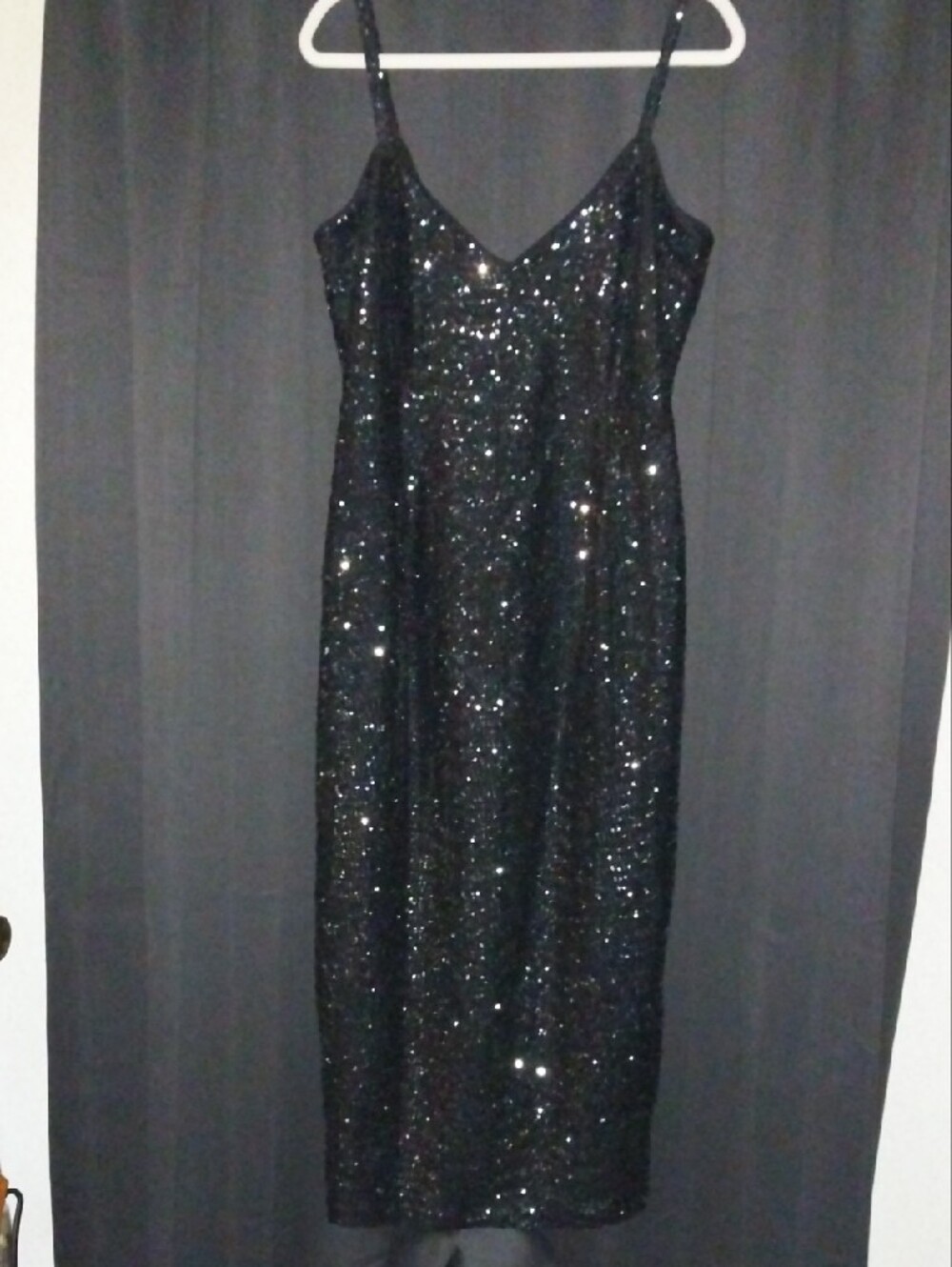 Vixen by Micheline Pitt Black Sequin Strapless Dress - Picture 4 of 4